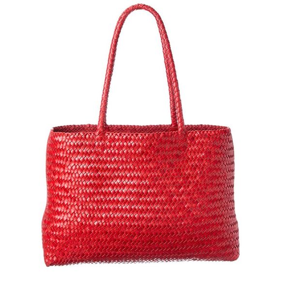 Madewell Handbags - Madewell Handwoven Leather Tote, Red